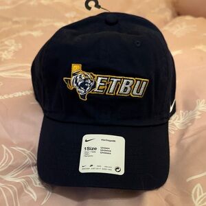 Nike Dark Blue ETBU Heritage Cap. Eastern Texas Baptist University baseball cap.